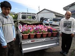 今から納品「お花の宅急便」