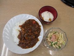 昼食の出来上がり