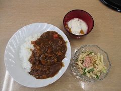 昼食の出来上がり