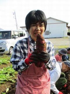 大きいお芋がとれました