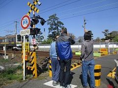 電車来たね！！