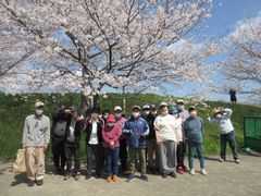 記念に桜の下で。