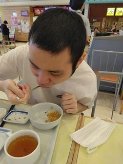 僕は餃子定食にしたよ