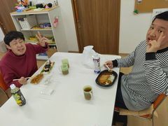 散歩したあとのお昼ごはんさいこー