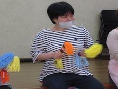 緊張せず、楽しくダンスを披露していました