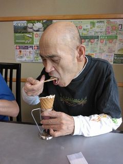 食後のアイスクリーム