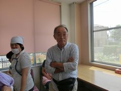 所長と一緒にいっぷくです