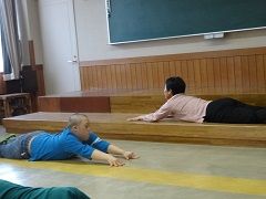 ストレッチ♪ほぃっ