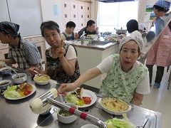 「おいし～っ」出来上がりに満足です♪