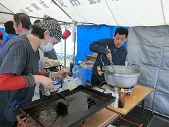 焼きそば販売ブース