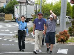 実際歩く道で体験